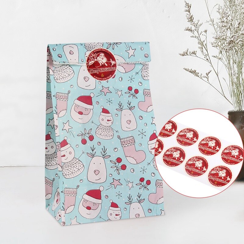 Kraft Paper Bag for Christmas Gifts Wrapping