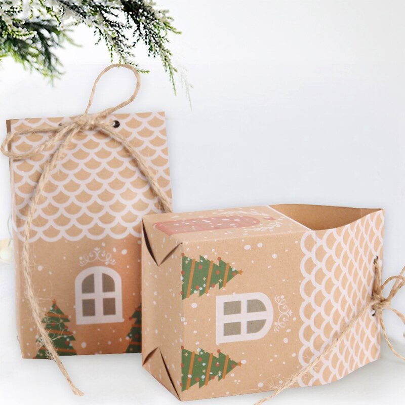 Kraft Paper Bag for Christmas Gifts Wrapping