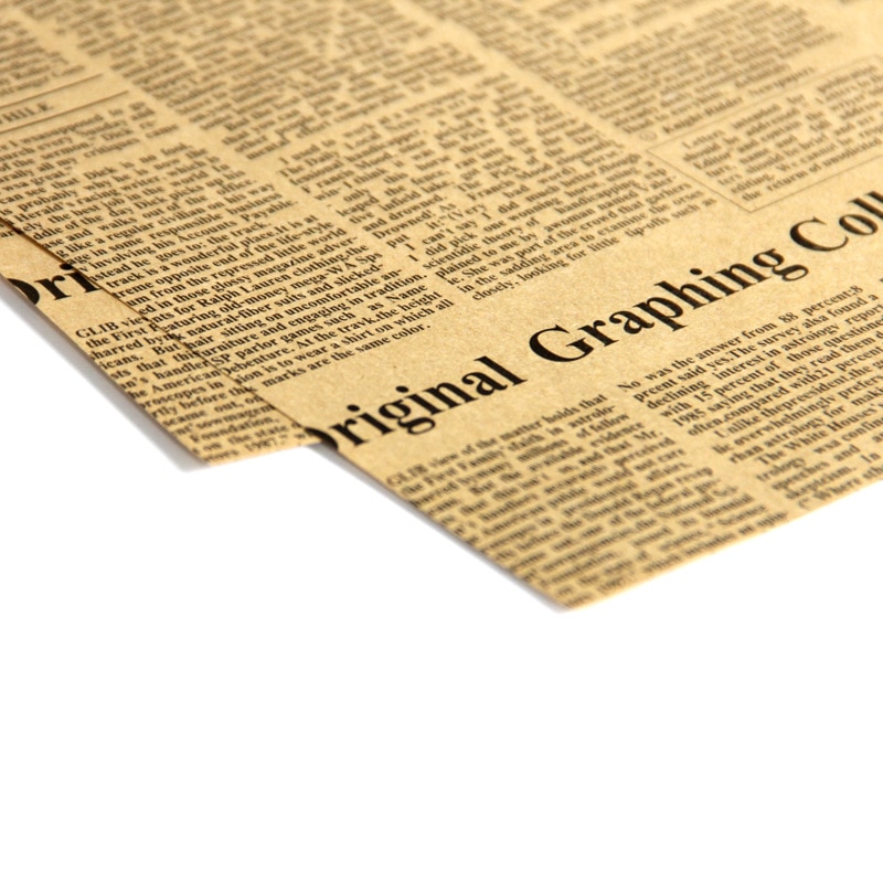 Vintage Gift Wrapping Kraft Paper Set 10 Pcs