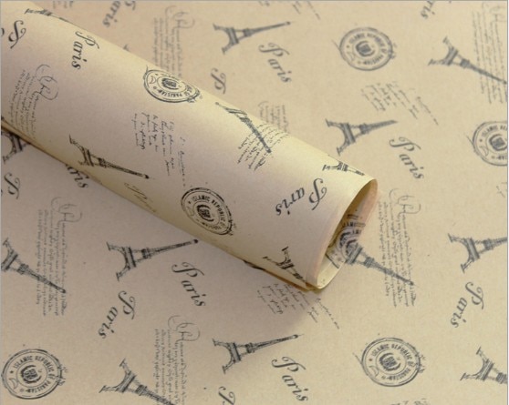 Vintage Gift Wrapping Kraft Paper Set 10 Pcs