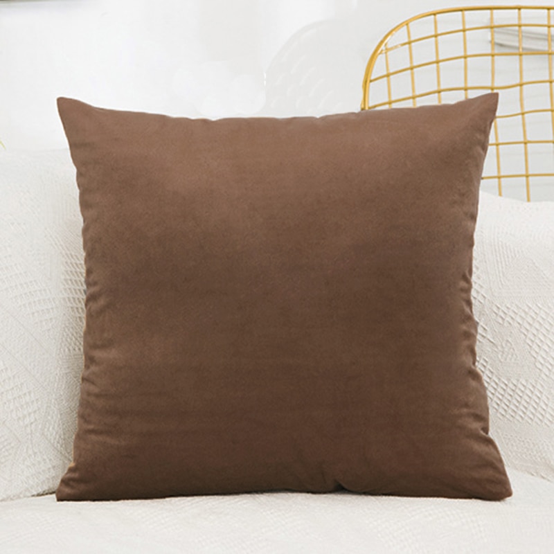 Solid Color Velvet Cushion Cover Solid Color Velvet Cushion Cover