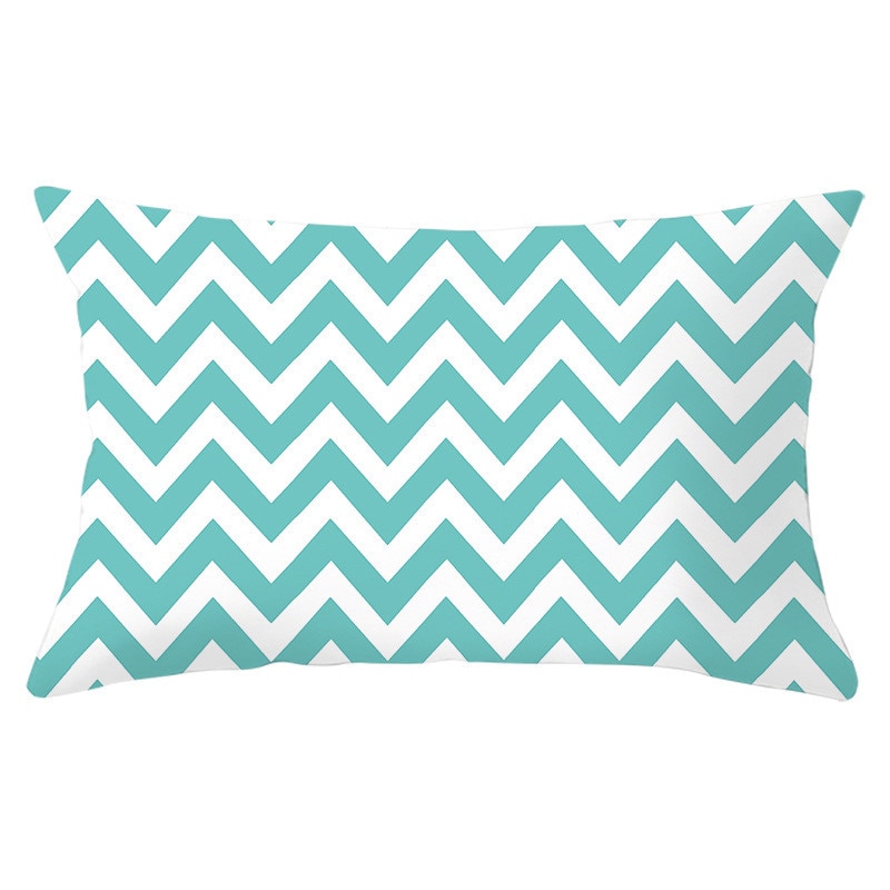 Geometric Patterned Rectangular Cushion Cover