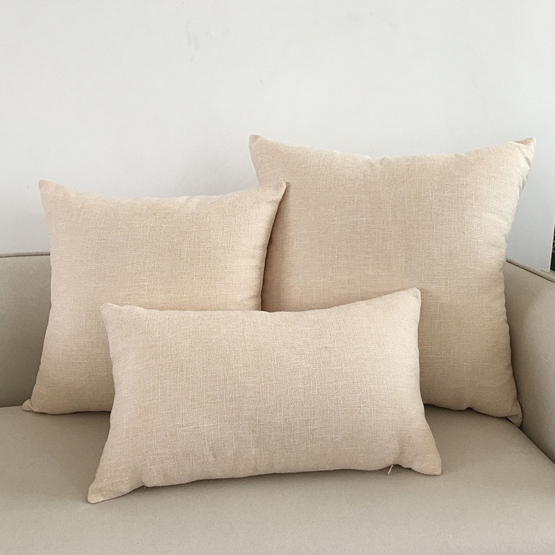 Solid Color Sofa Cushion Cover