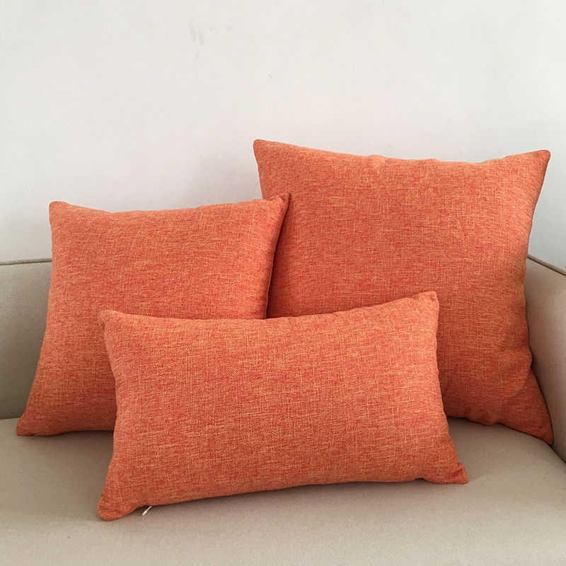 Solid Color Sofa Cushion Cover