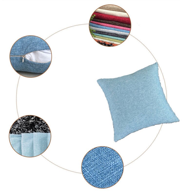 Solid Color Sofa Cushion Cover