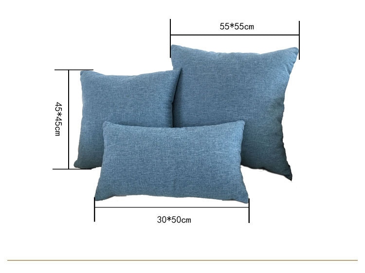 Solid Color Sofa Cushion Cover