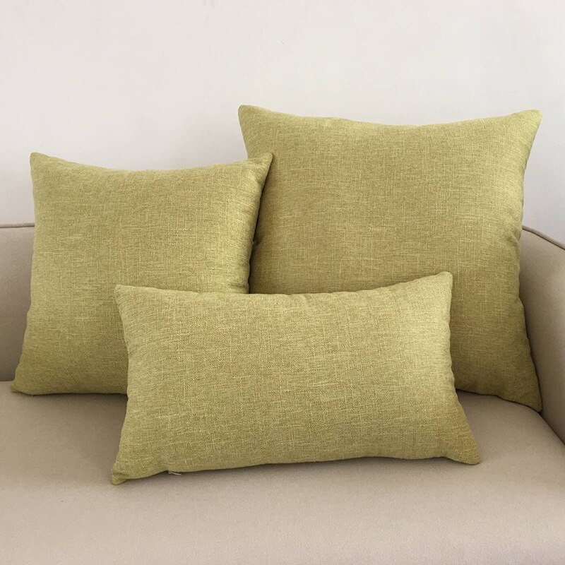 Solid Color Sofa Cushion Cover