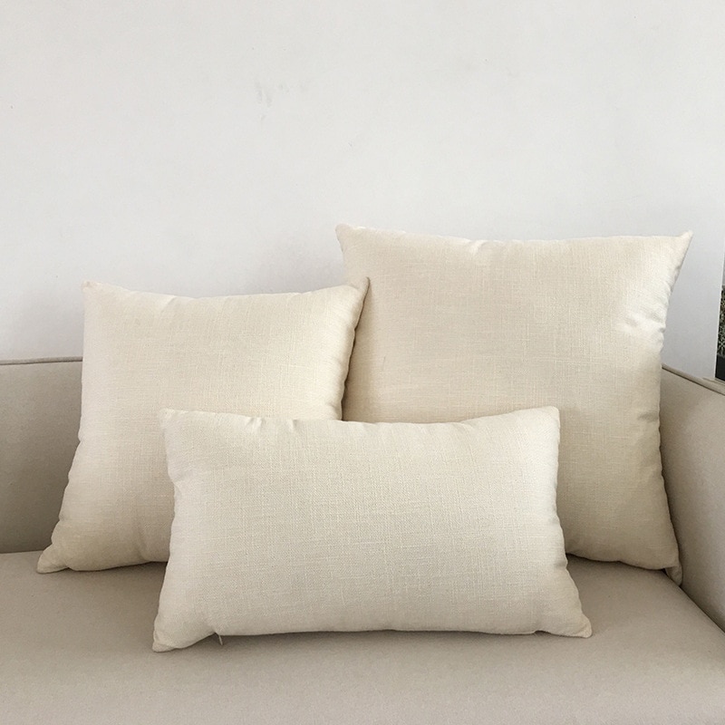 Solid Color Sofa Cushion Cover