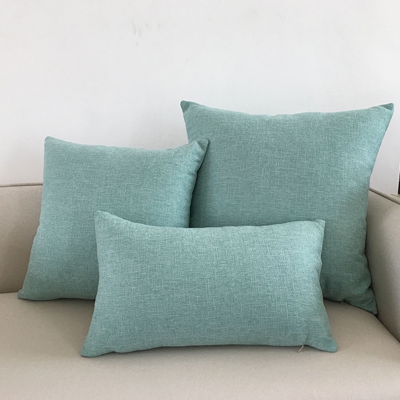 Solid Color Sofa Cushion Cover