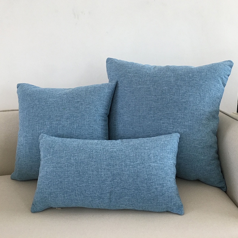 Solid Color Sofa Cushion Cover