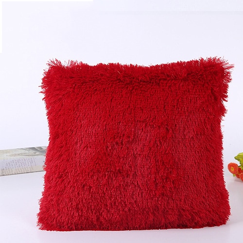 Plush Fluffy Cushion Cover Plush Fluffy Cushion Cover