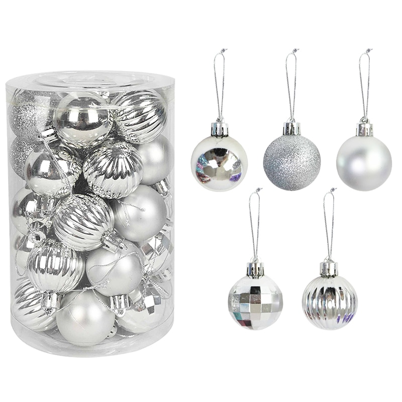 Colorful Christmas Tree Decoration Balls Set