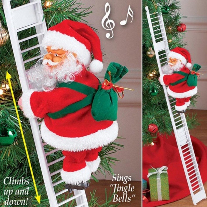 Musical Santa Claus Hanging Christmas Decoration Musical Santa Claus Hanging Christmas Decoration