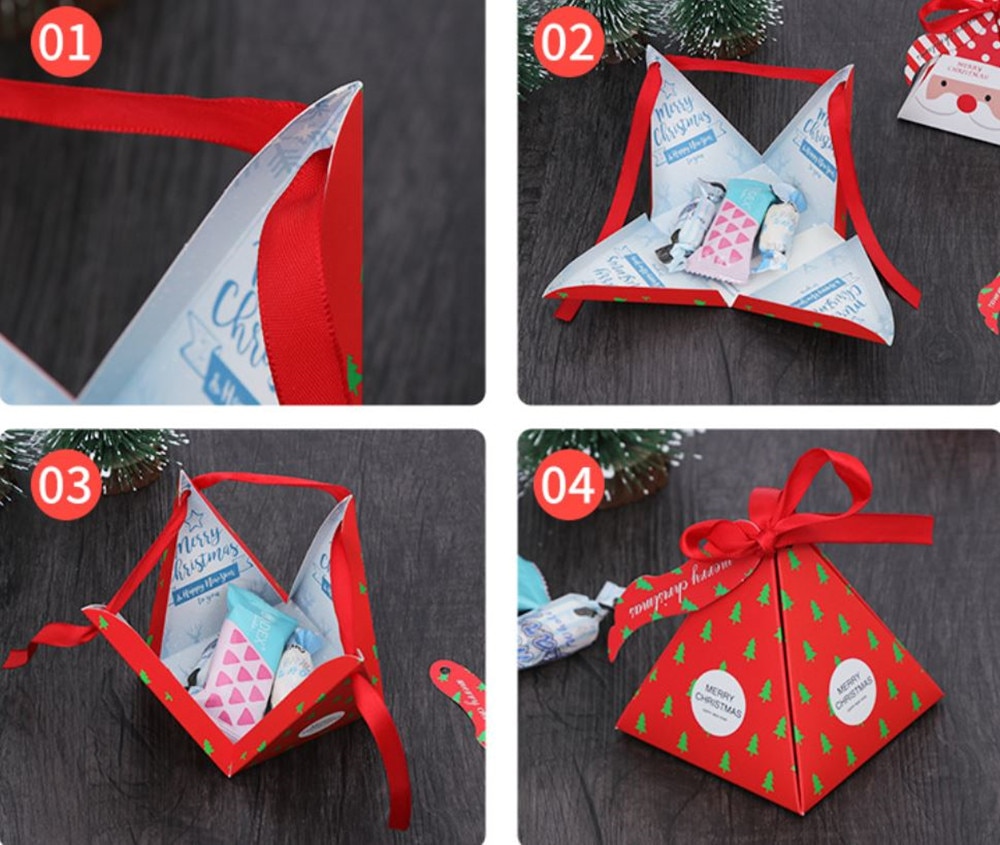 Triangle Shaped Christmas Gift Box 10 Pcs Set Triangle Shaped Christmas Gift Box 10 Pcs Set