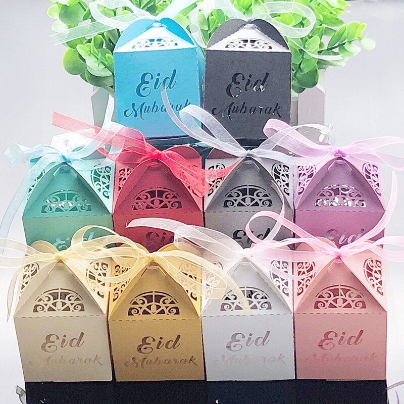 Happy Eid Mubarak Gift Box 10-100 Pcs Set Happy Eid Mubarak Gift Box 10-100 Pcs Set