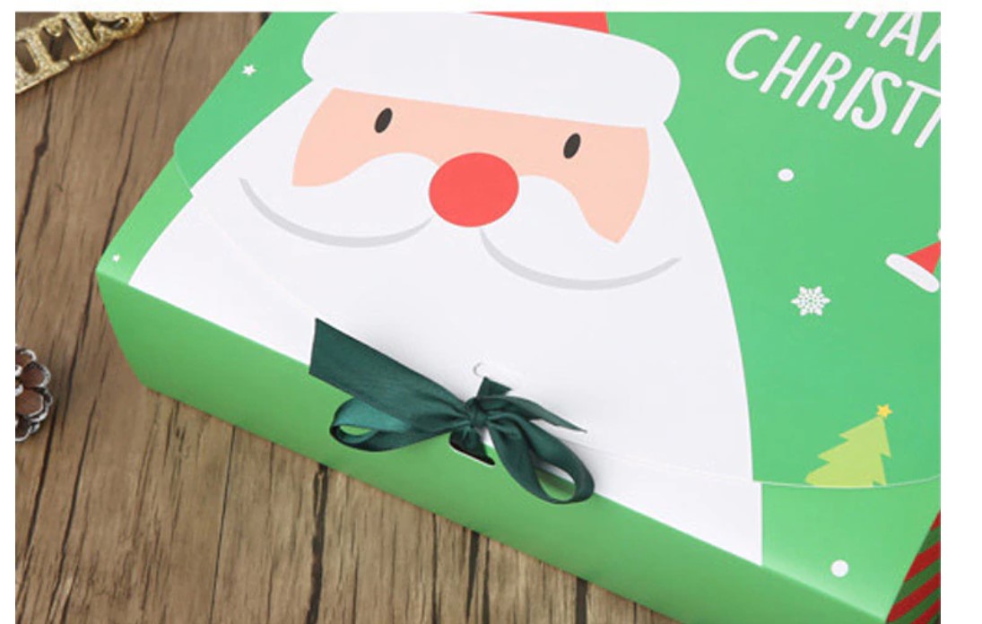 Christmas Gift Box with Ribbon 10 Pcs Set