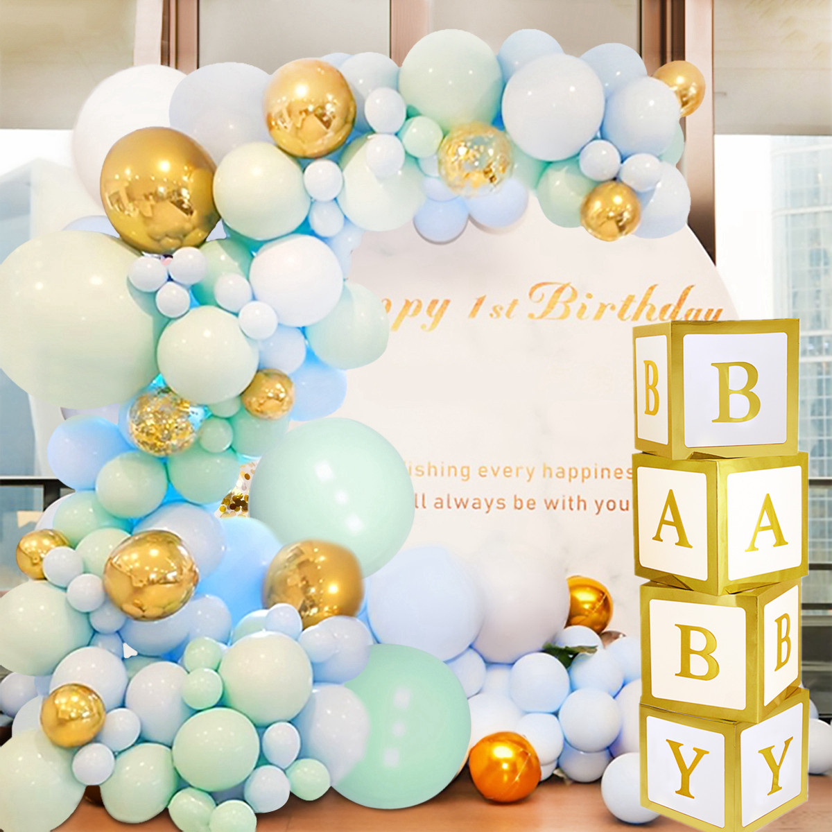 Baby Shower Birthday Transparent Party Decor Box Baby Shower Birthday Transparent Party Decor Box